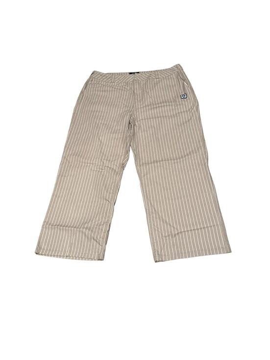Forever 21 Pants - NWT Airwalk Pinstripe Pants Tan Womens 3X Plus Wide Leg Pockets Retro
